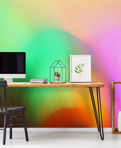 Colourful Glow Abstract Mural Colourful Glow Abstract Mural