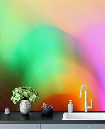 Färgglada glöd Abstrakt Väggmålning