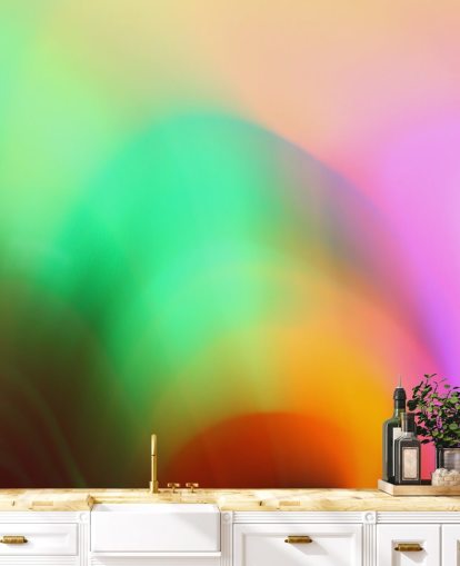 Colourful Glow Abstract Mural