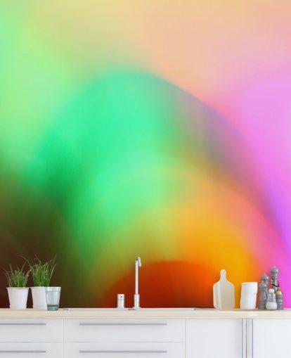 Colourful Glow Abstract Mural