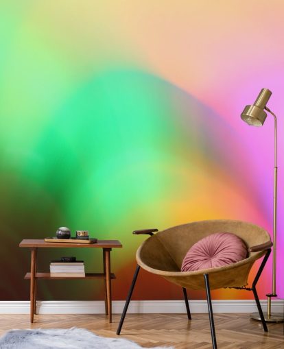 Buntes Glühen abstraktes Wandbild