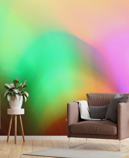 Murale abstraite colorée