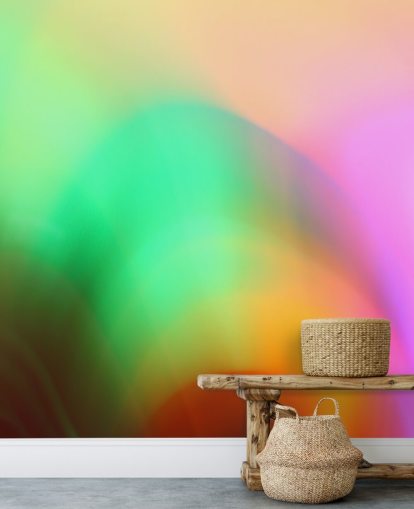 Decorazione murale astratta colorata