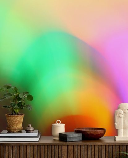 Buntes Glühen abstraktes Wandbild Buntes Glühen abstraktes Wandbild