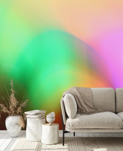 Buntes Glühen abstraktes Wandbild