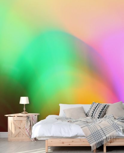 Colourful Glow Abstract Mural