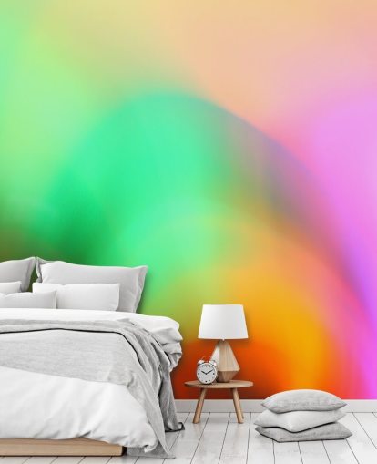 Buntes Glühen abstraktes Wandbild