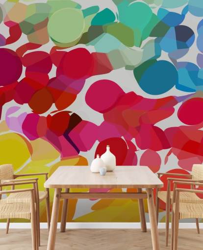 multicoloured circle shape wallpaper