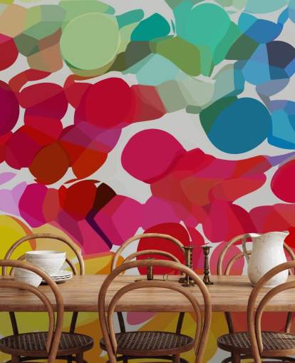 multicoloured circle shape wallpaper