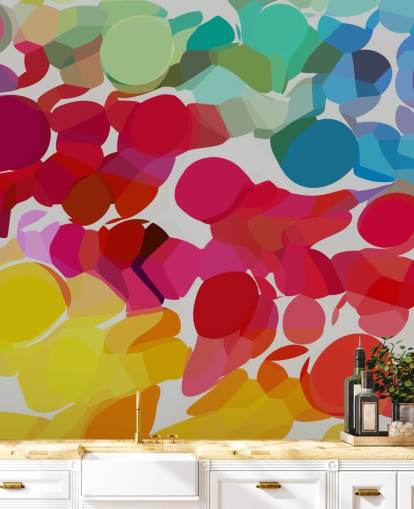 carta da parati a forma di cerchio multicolore carta da parati a forma di cerchio multicolore