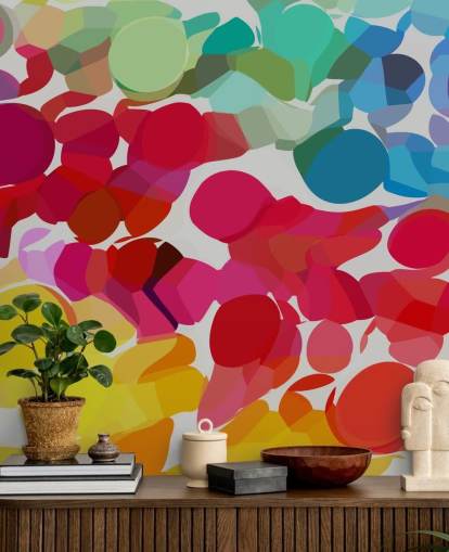 multicoloured circle shape wallpaper