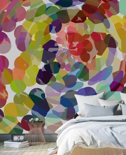 Colourful Swirl or Circles Abstract Wall Mural Colourful Swirl or Circles Abstract Wall Mural