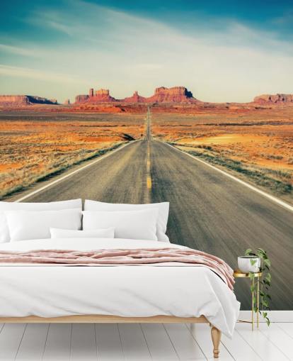 Highway in Desert Wallpaper