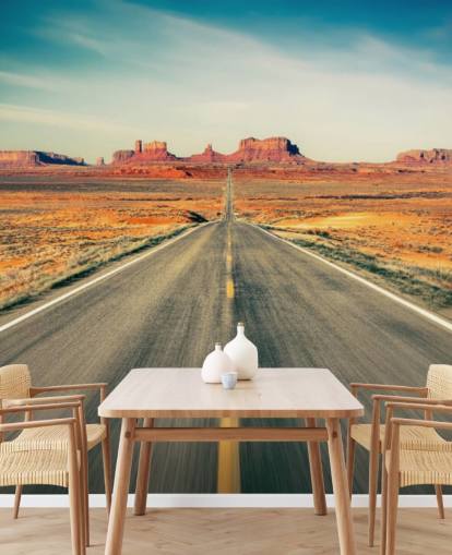 Highway in Desert Wallpaper