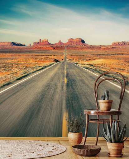 Highway in Desert Wallpaper