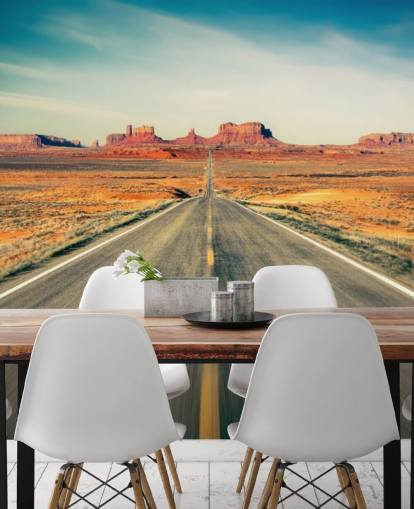 Highway i Desert Bakgrunn
