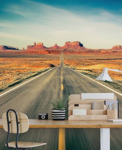 Highway i Desert Bakgrunn