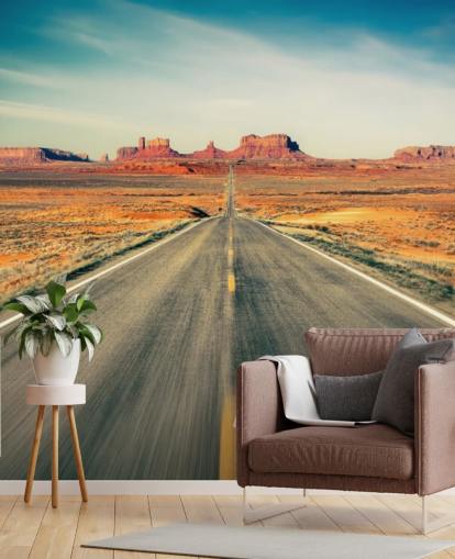 Papel de Parede Estrada no Deserto