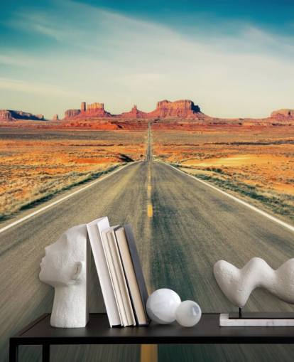 Highway in Desert Wallpaper