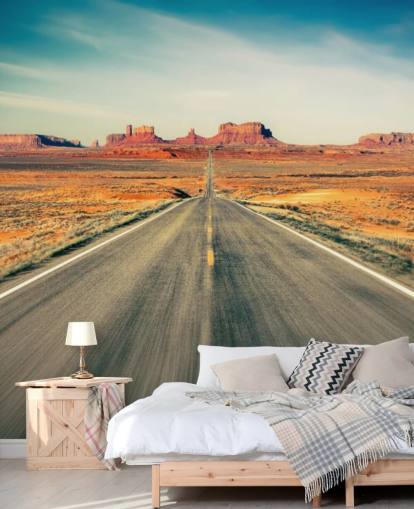 Carta da parati autostrada nel deserto