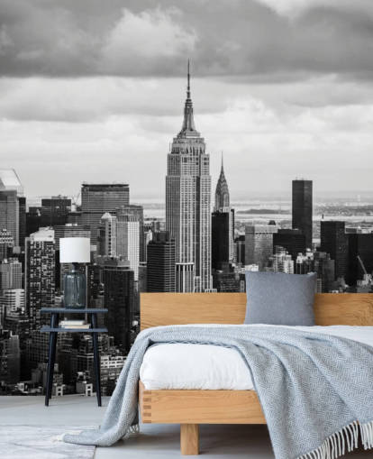 New York Skyline Schwarzweiss-Tapete