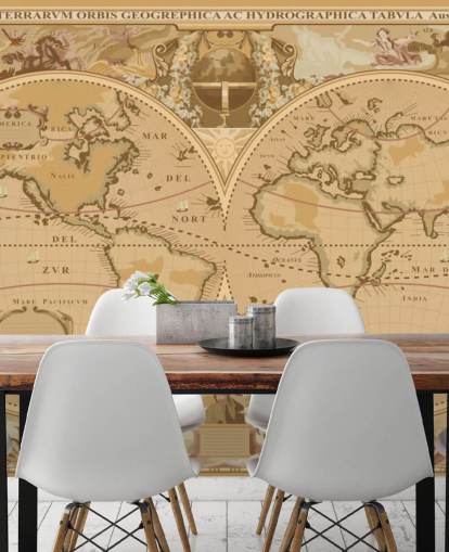 carta da parati mappa globale in stile antico carta da parati mappa globale in stile antico