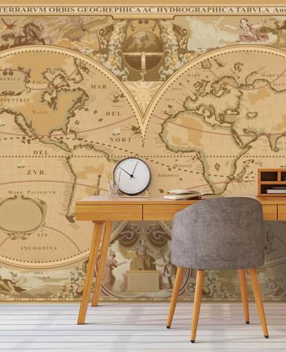 antik stil globalt kort tapet antik stil globalt kort tapet