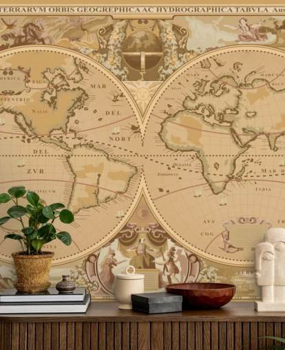 antique style global map wallpaper antique style global map wallpaper