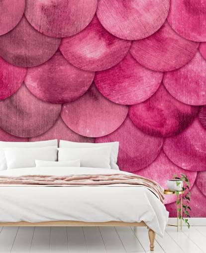 pink mermaid scales wallpaper