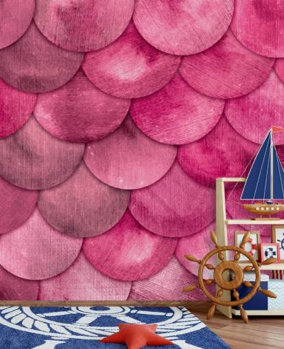 pink mermaid scales wallpaper