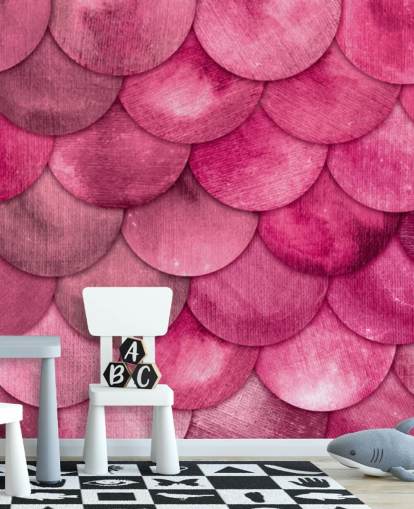 pink mermaid scales wallpaper