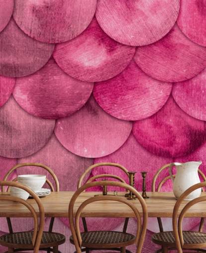 pink mermaid scales wallpaper