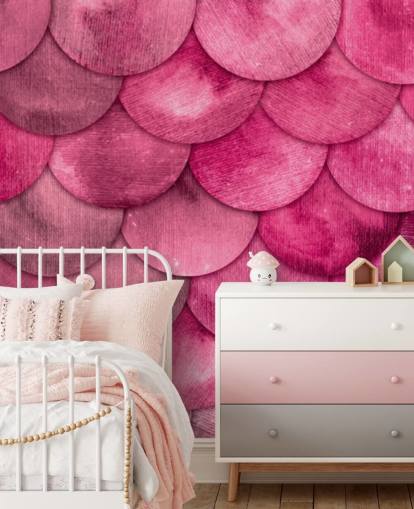 pink mermaid scales wallpaper
