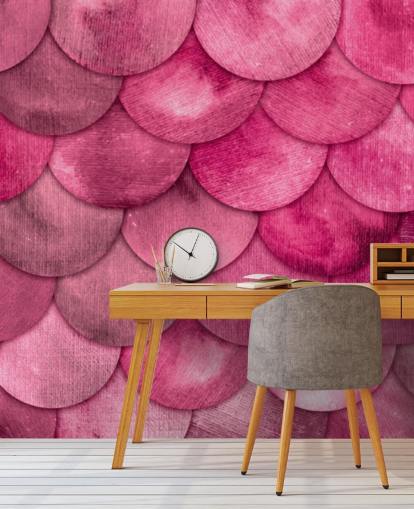 pink mermaid scales wallpaper