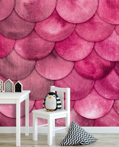 pink mermaid scales wallpaper