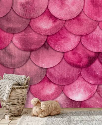 pink mermaid scales wallpaper