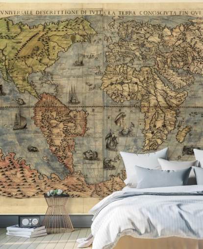 Mapa do Mural da Muralha do Mundo Antigo