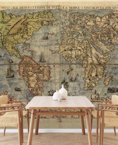 Décoration murale Carte du monde antique