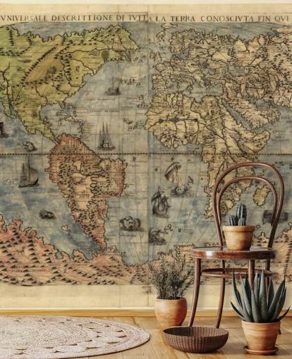 Mapa do Mural da Muralha do Mundo Antigo