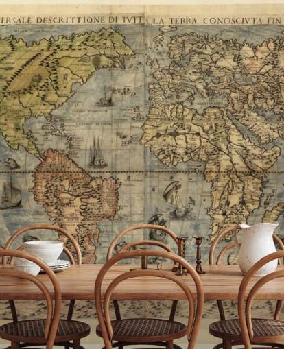 Mural de pared Mapa del mundo antiguo