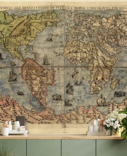 Mural de pared Mapa del mundo antiguo