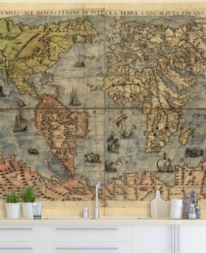 Mapa do Mural da Muralha do Mundo Antigo