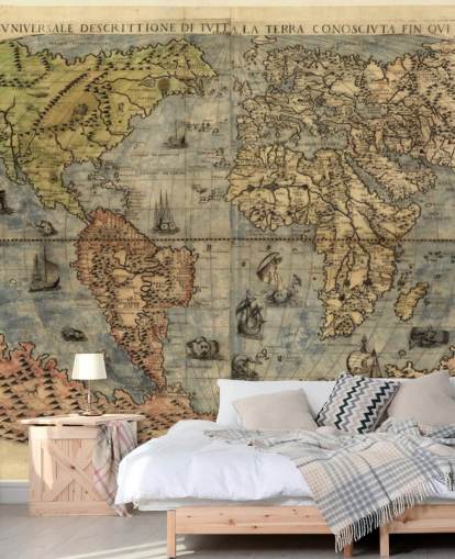 Mural de pared Mapa del mundo antiguo