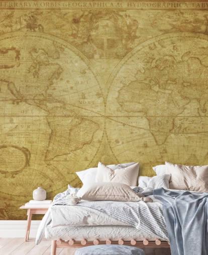 Vintage World Map Bakgrunn Vintage World Map Bakgrunn