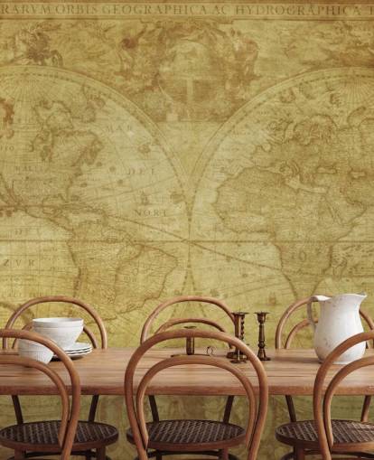 Papel de parede do mapa mundial vintage Papel de parede do mapa mundial vintage