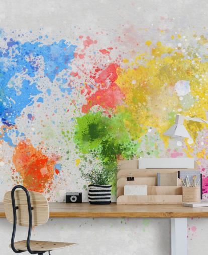 custom world map wallpaper mural called World Map Painting for offices and schools custom world map wallpaper mural called World Map Painting for offices and schools