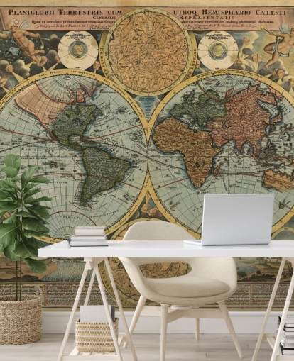 papier peint mural de carte du monde de style vintage appelé Ancient Map pour la maison, les bureaux et les chambres papier peint mural de carte du monde de style vintage appelé Ancient Map pour la maison, les bureaux et les chambres