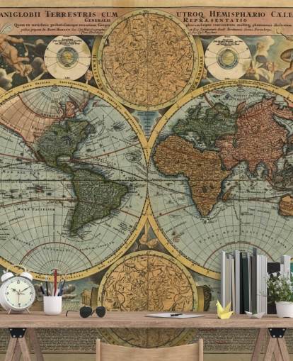 vintage stil verdenskart tapet veggmaleri kalt Ancient Map for hjemmekontorer og soverom vintage stil verdenskart tapet veggmaleri kalt Ancient Map for hjemmekontorer og soverom