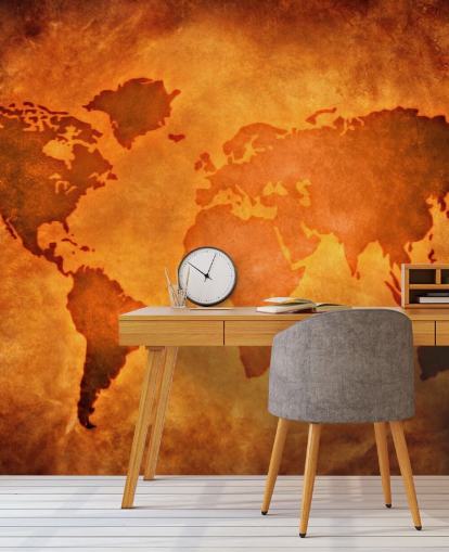 Fondo de pantalla de cuero único con mapa del mundo Fondo de pantalla de cuero único con mapa del mundo