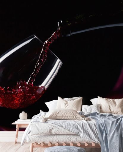 Red Wine in Glass Wallpaper